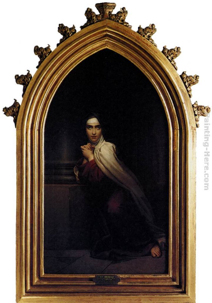 St Theresa painting - Francois Gerard St Theresa art painting